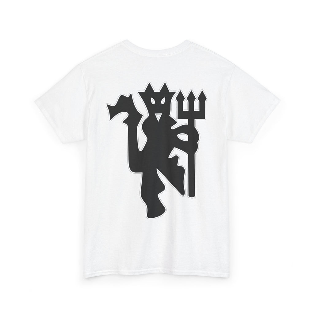Manchester United Devil Cotton T-Shirt – Retro Trident Football Crest Tee