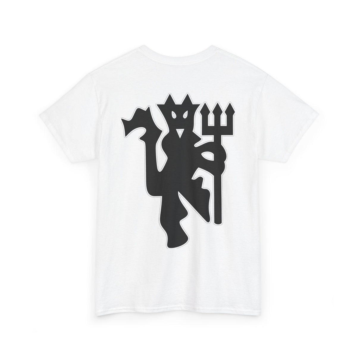 Manchester United Devil Cotton T-Shirt – Retro Trident Football Crest Tee