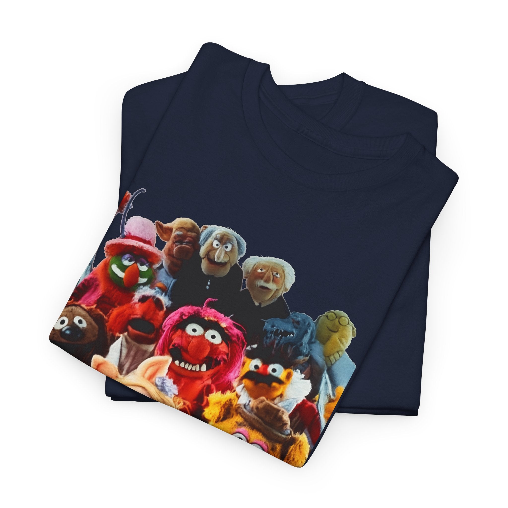Muppets Puppet Ensemble Graphic Tee — Fun Family Cartoon Shirt