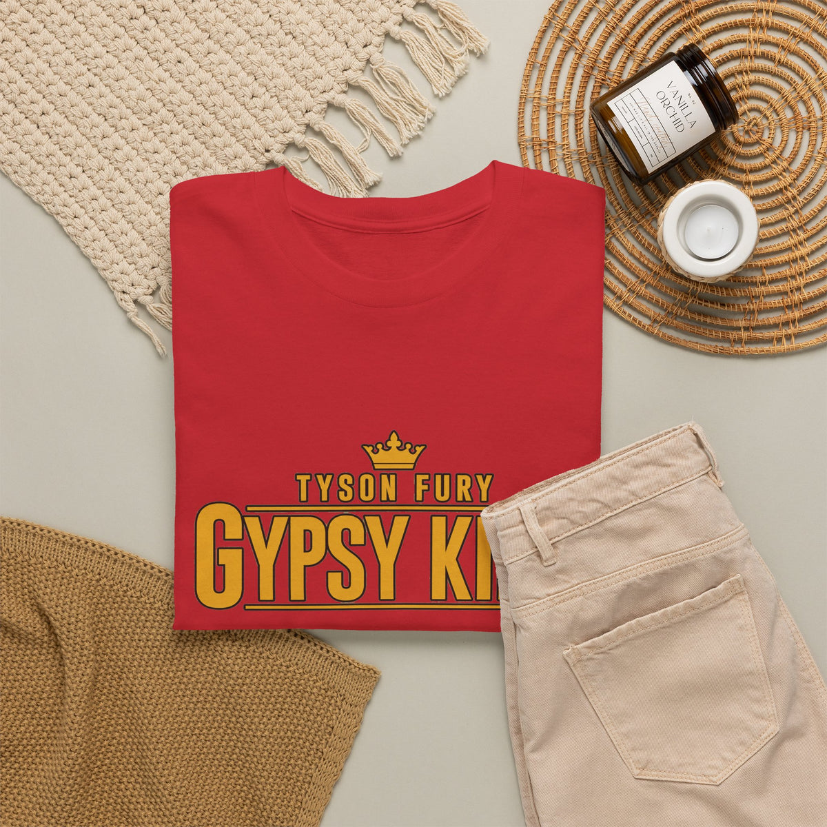 T-Shirt — "Gypsy King" Retro Crown Boxing Tribute Tee