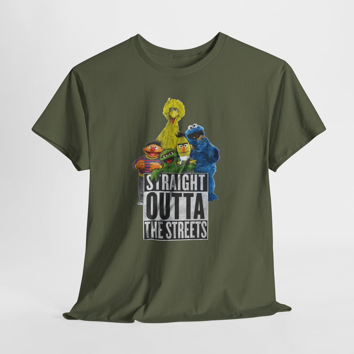 T-Shirt — "Straight Outta the Streets" Sesame Friends Graphic Tee