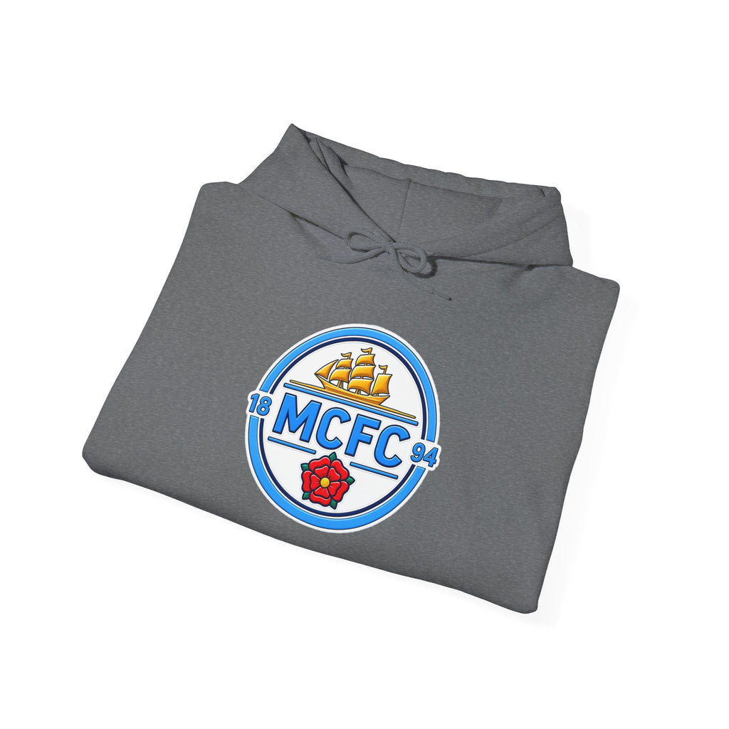 MCFC Logo Hoodie – Vintage Football Club Crest Pullover