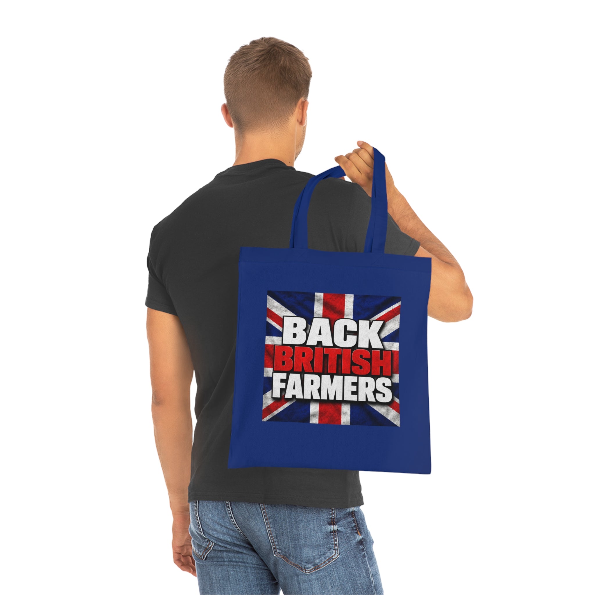 Back British Farmers Tote Bag — Union Jack Cotton Shopper