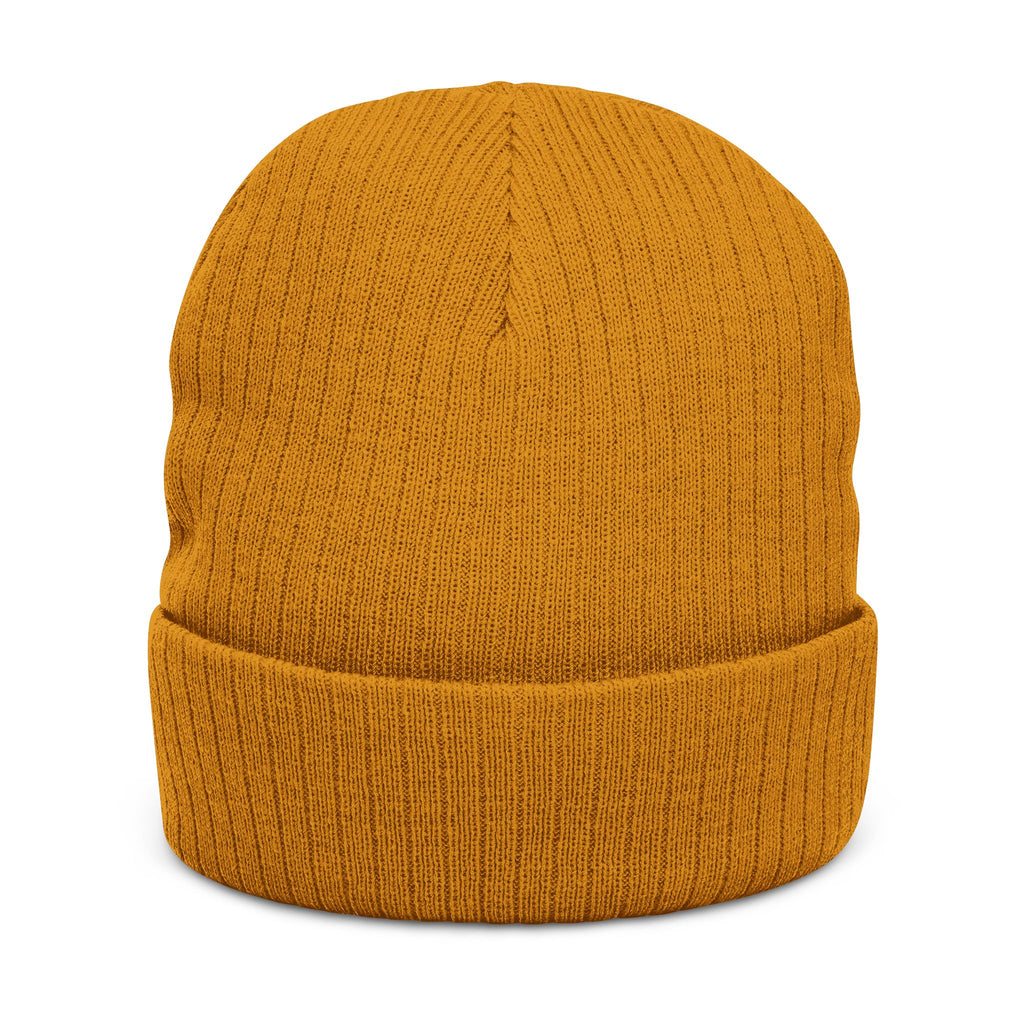 Embroidered 'The Citizens' Ribbed Knit Beanie - Cozy Black Winter Hat