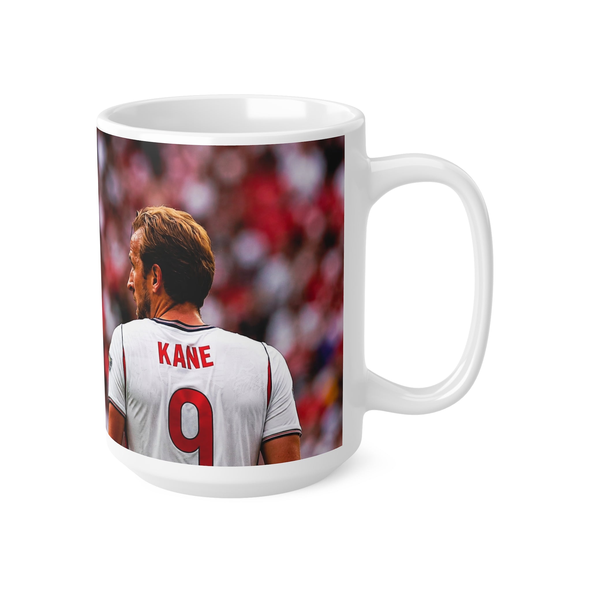 Harry Kane England Ceramic Mug — Stadium Crowd Design, 11oz & 15oz