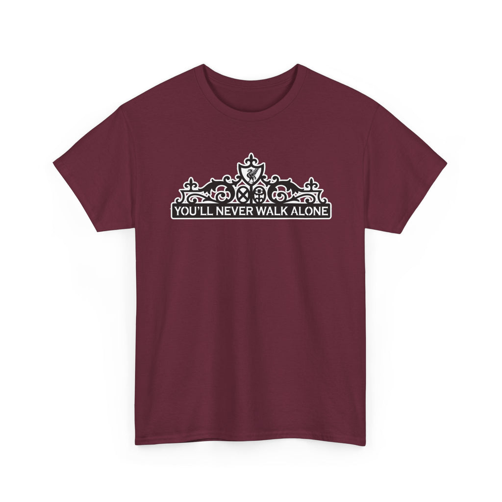 You'll Never Walk Alone T‑Shirt — Liverpool FC Crest Cotton Tee