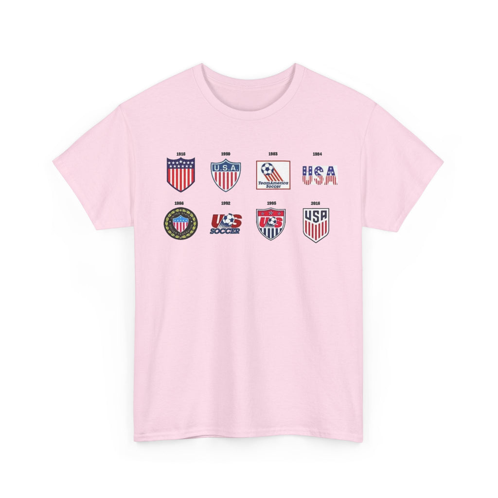 USA Soccer Logos Graphic Tee — Retro American Soccer Logo T‑Shirt