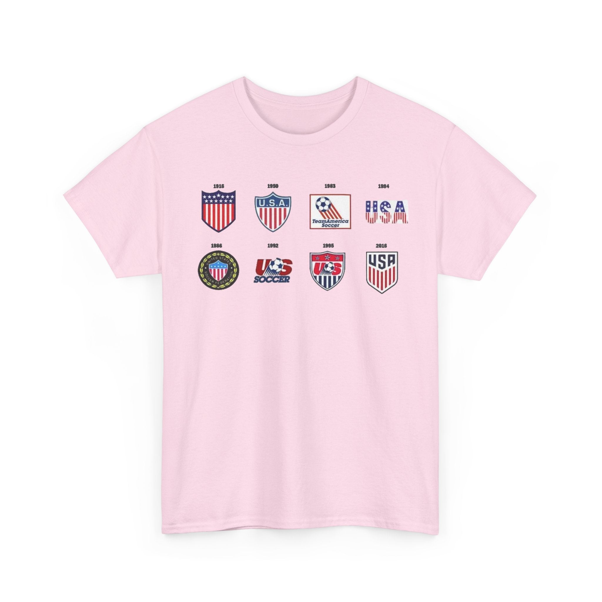 USA Soccer Logos Graphic Tee — Retro American Soccer Logo T‑Shirt