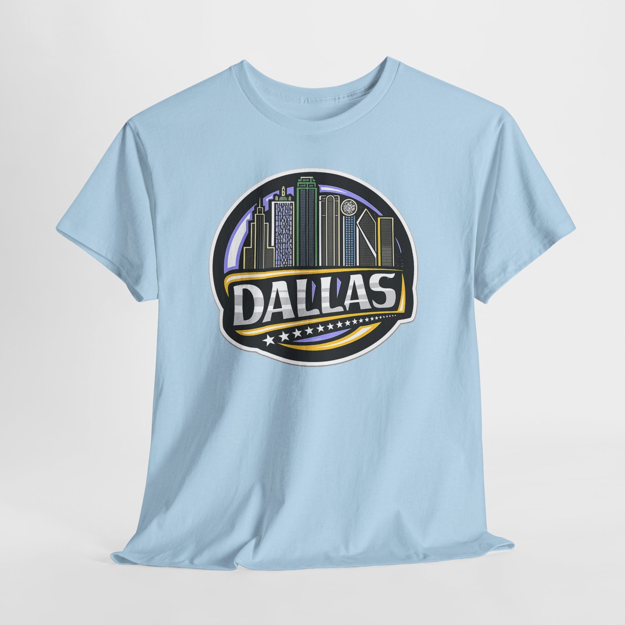 Dallas Skyline Tee — Vintage City Skyline Graphic T-Shirt