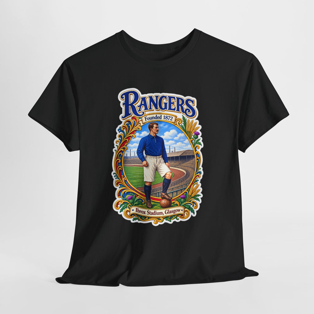 Rangers Retro Player Field Graphic Cotton T-Shirt