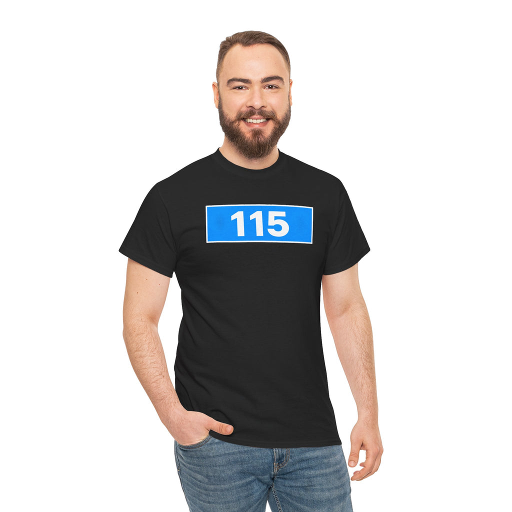 Manchester City 115 Inspired Minimalist Graphic Cotton T-Shirt