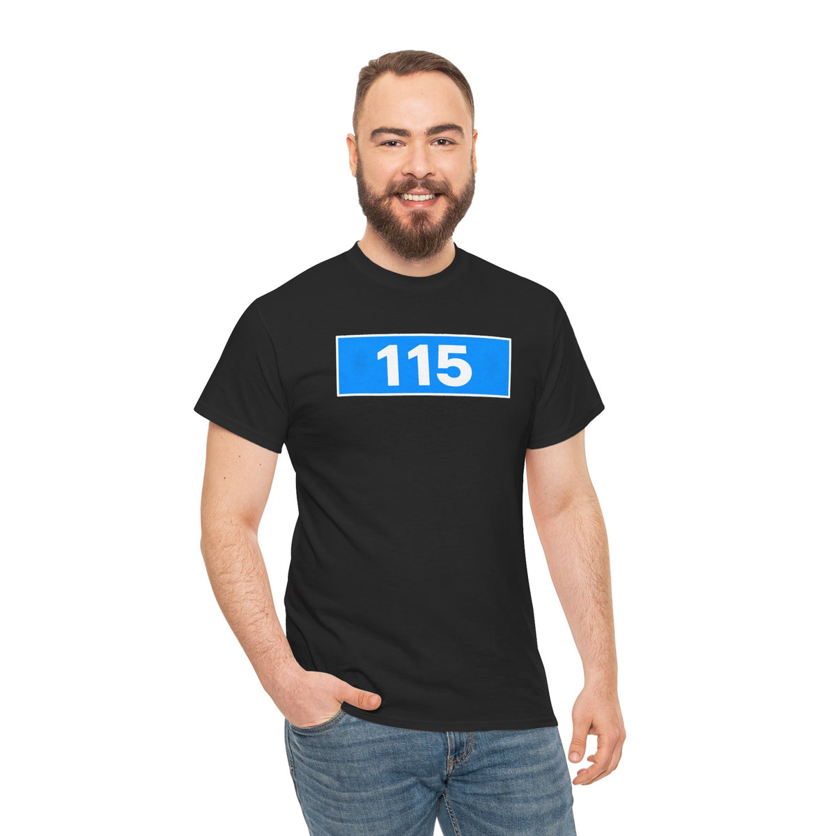 Manchester City 115 Inspired Minimalist Graphic Cotton T-Shirt