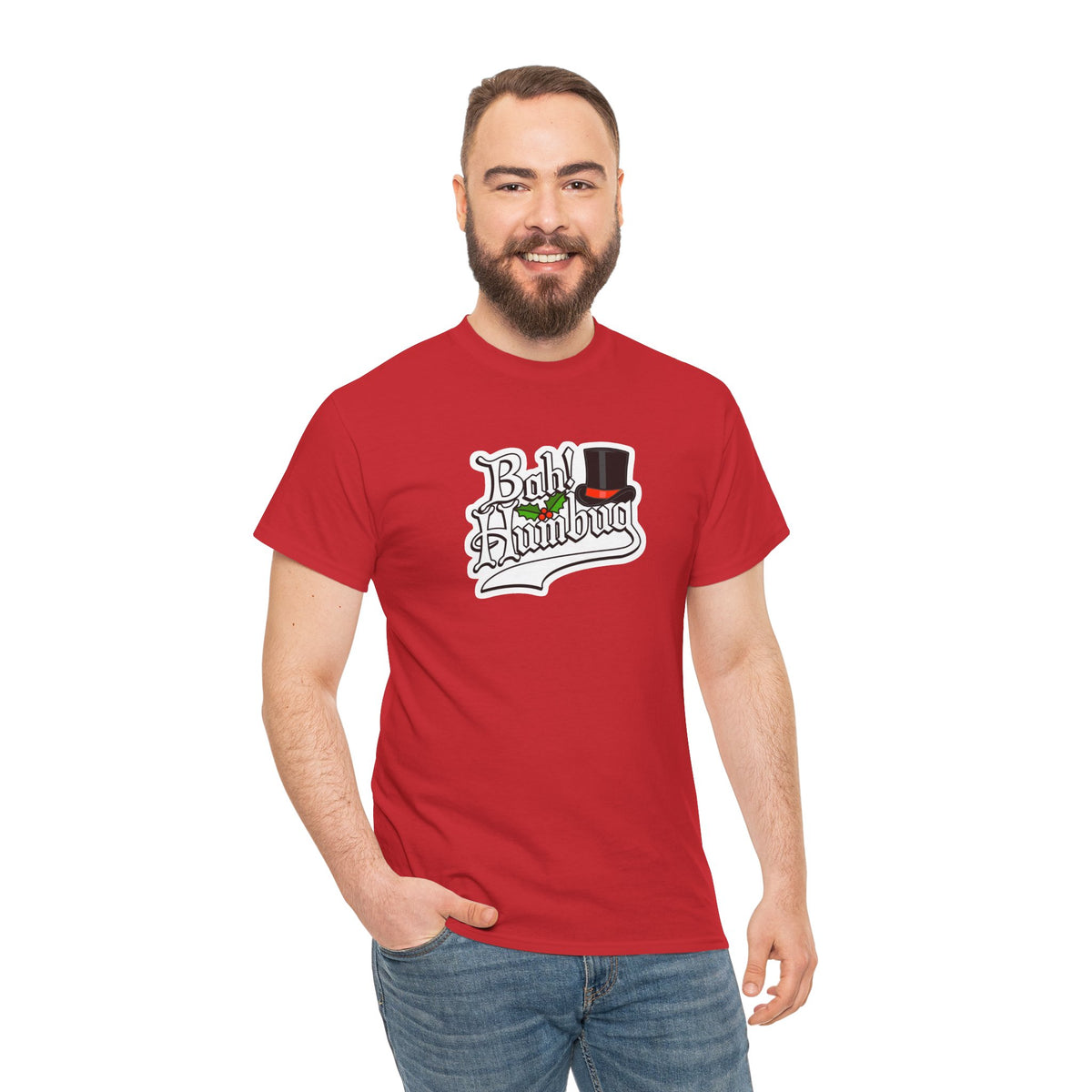 Bah Humbug Christmas Graphic Cotton T-Shirt / Tee