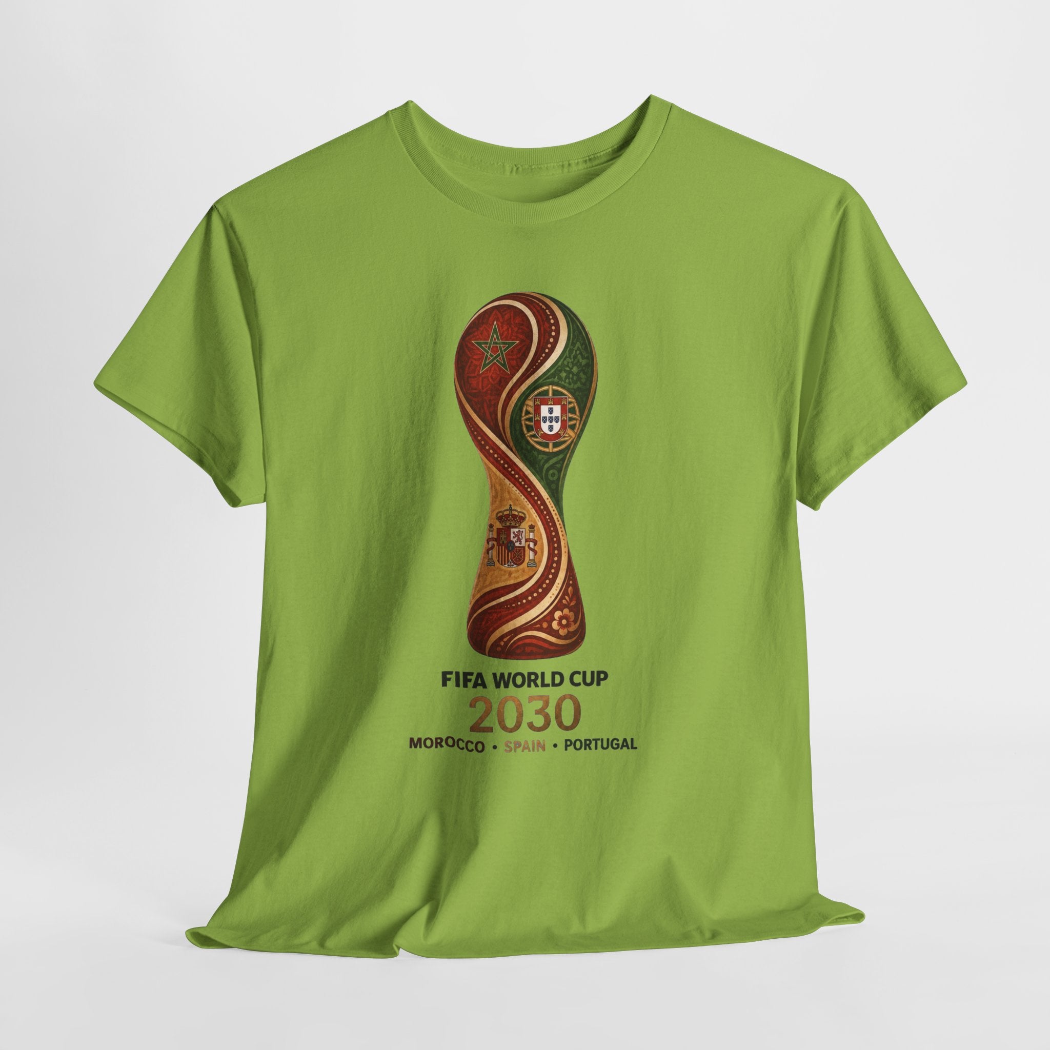 FIFA World Cup 2030 Trophy T-Shirt — Morocco Spain Portugal Official Design