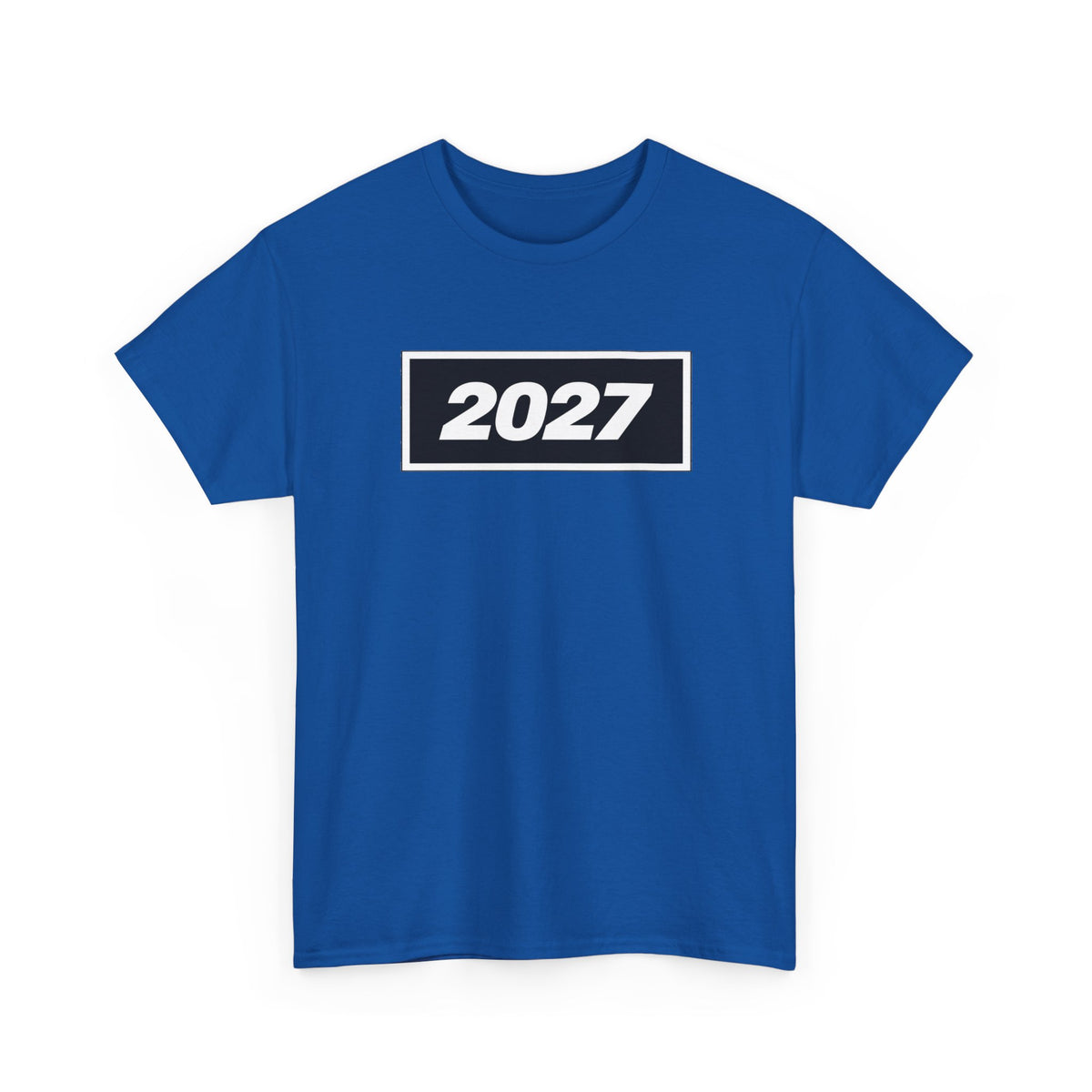 Oasis Inspired 2027 Graphic Tee — Minimal Year Rectangle T‑Shirt for New Year Celebrations