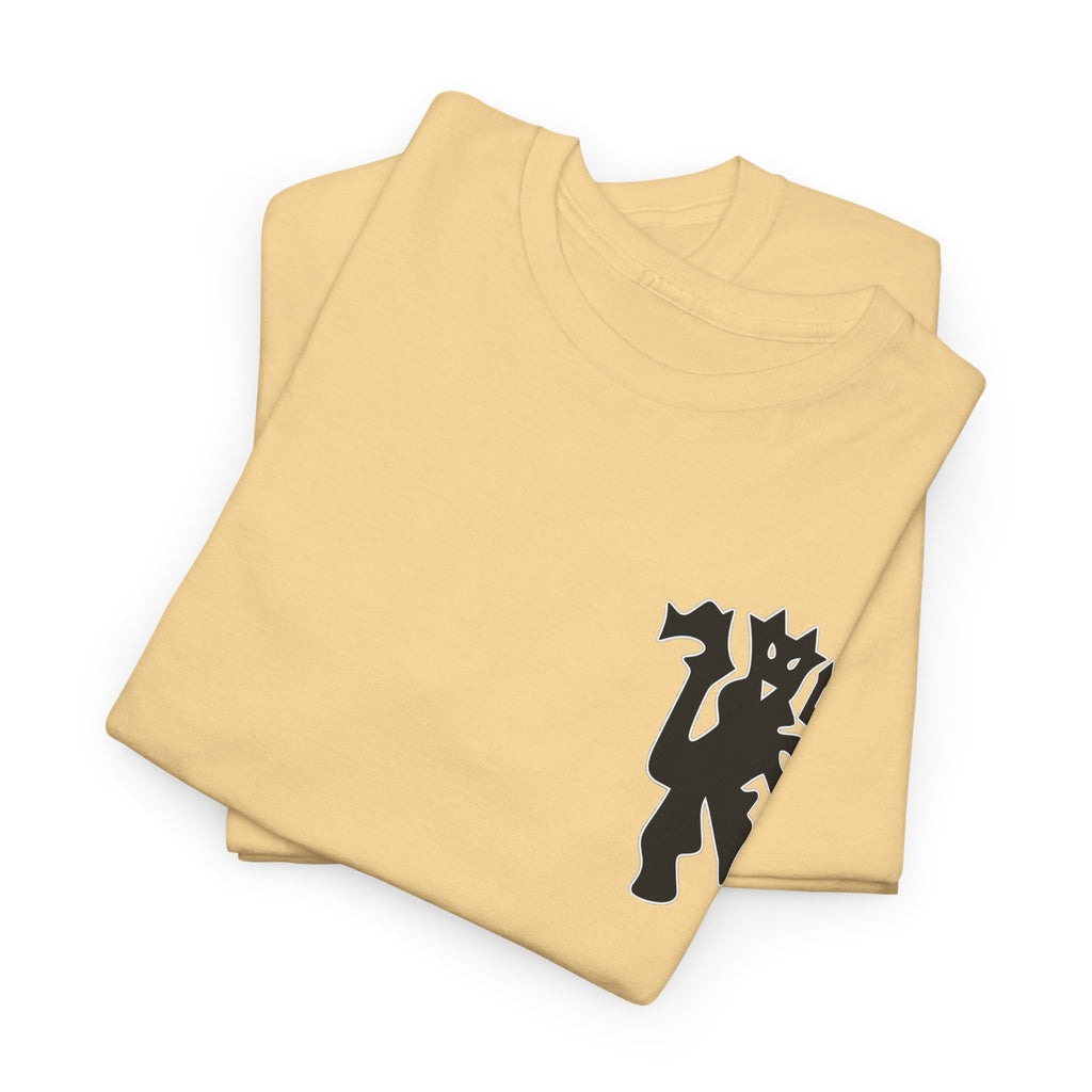 Manchester United Devil Cotton T-Shirt – Retro Trident Football Crest Tee