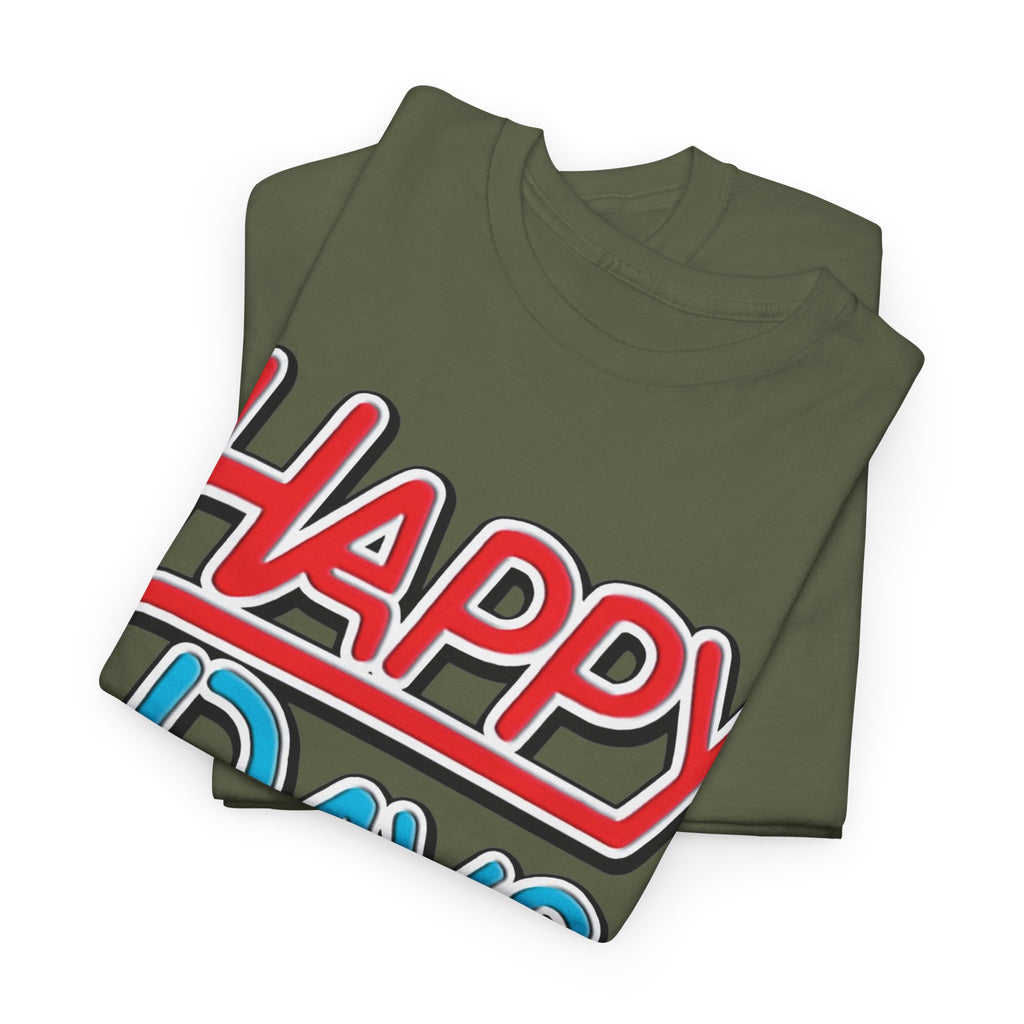 Happy Days T-Shirt — Retro Red & Blue Inspired Graphic Cotton T-shirt