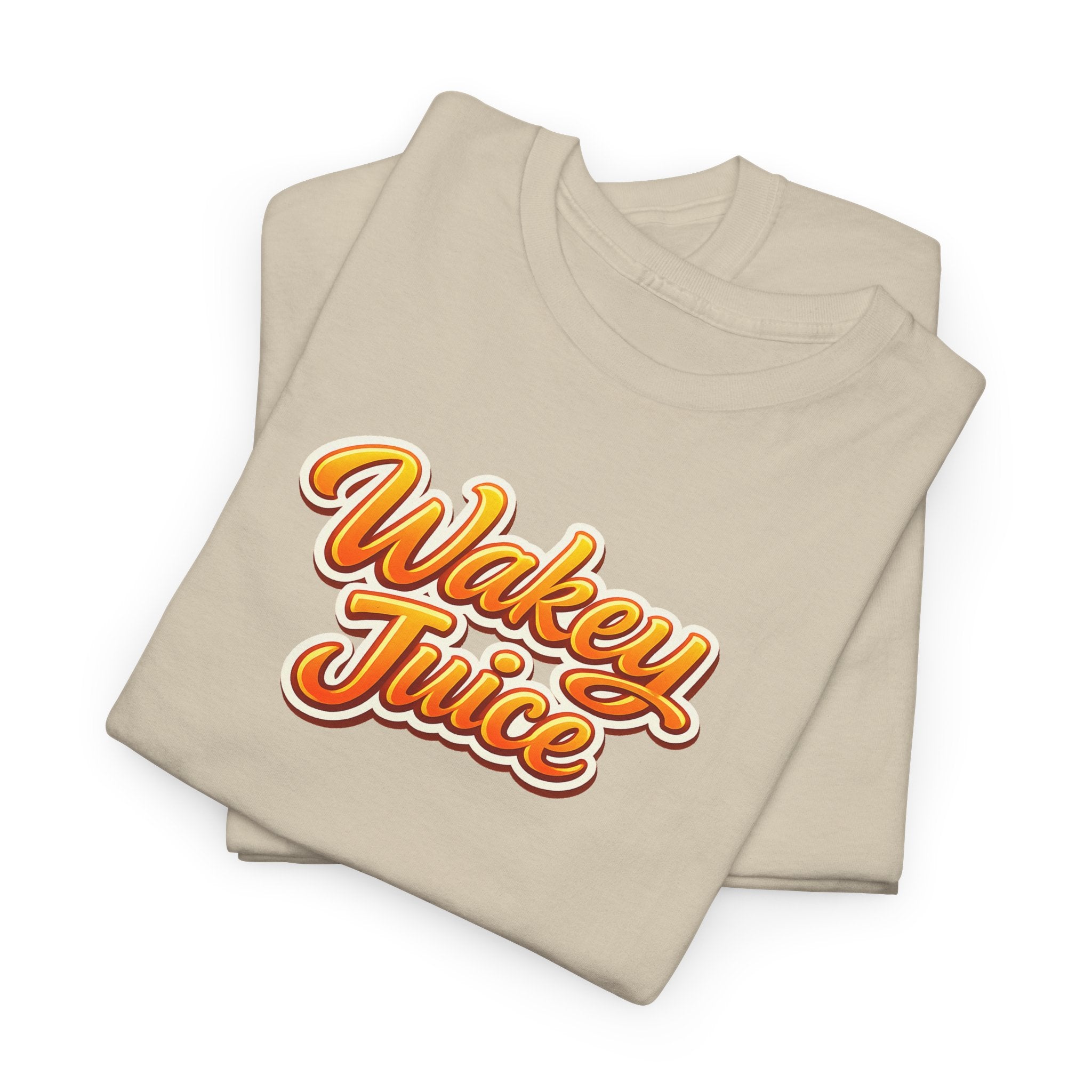 Wakey Juice T‑Shirt — Retro Orange Script Graphic Tee