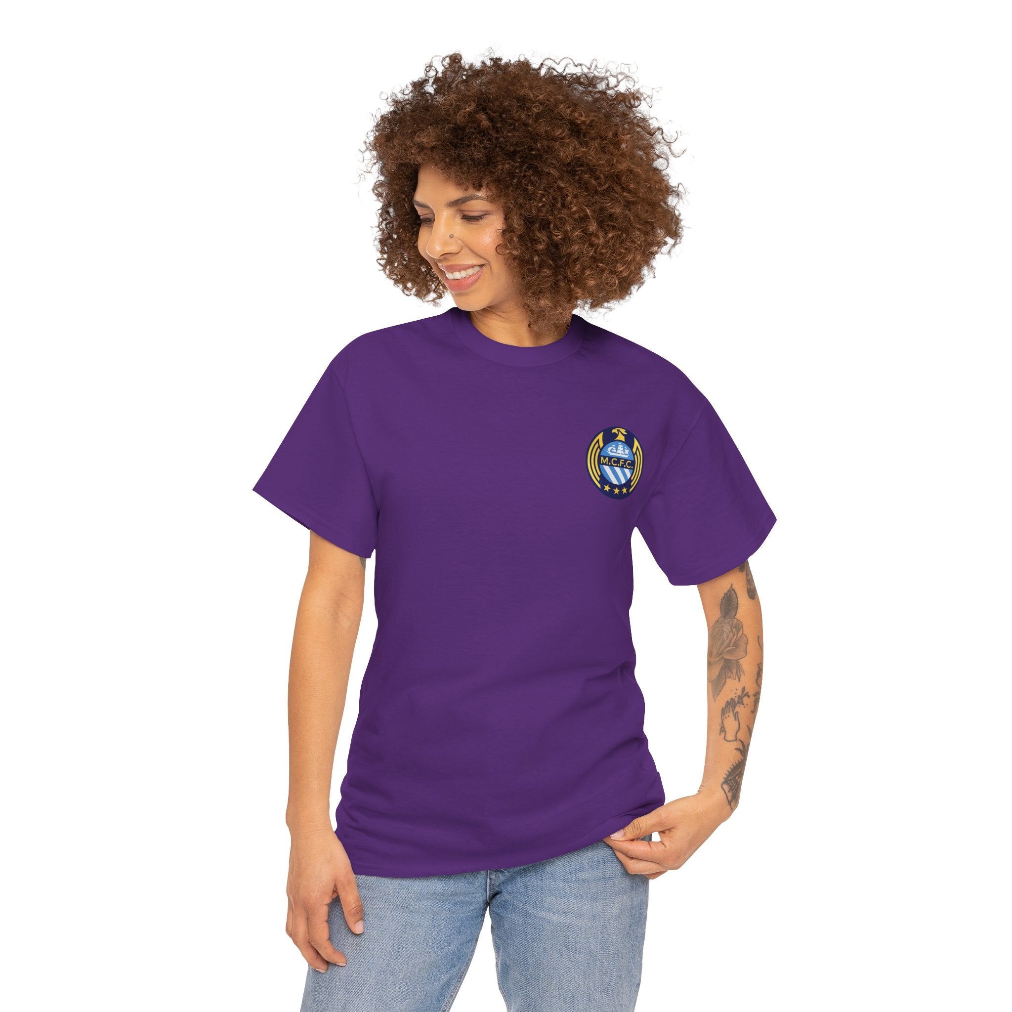 MCFC Unofficial Crest / Badge Tee — Nautical Compass Emblem Shirt