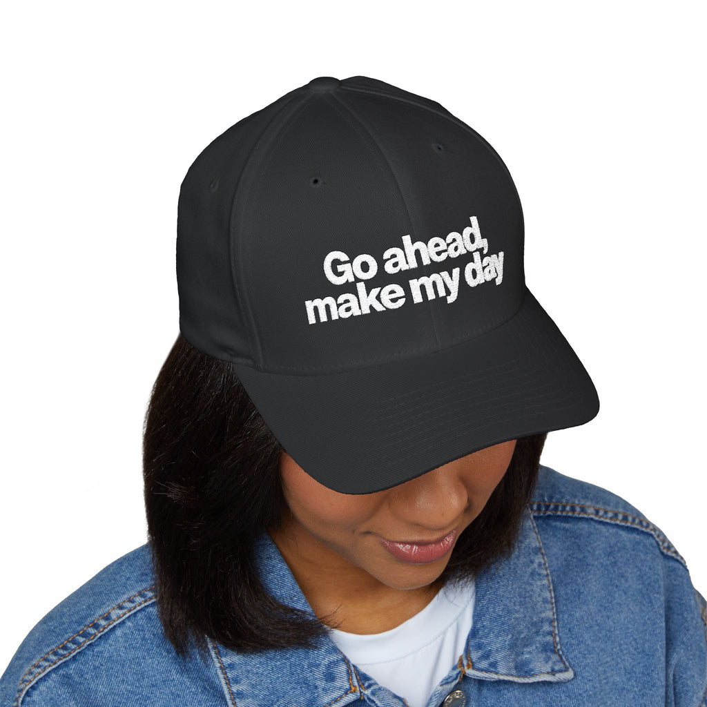 Go Ahead Make My Day Embroidered Cap — Attitude Baseball Hat