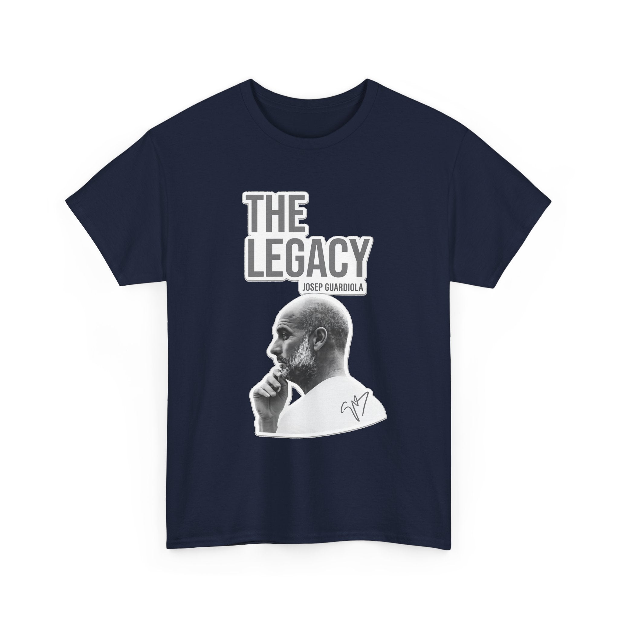 Pep Guardiola Manchester City The Legacy Tee — Inspirational Portrait Graphic T-Shirt