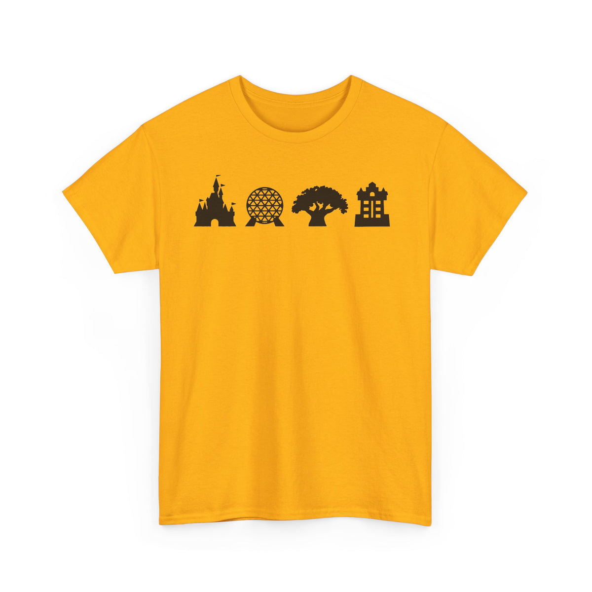 WDW theme parks Silhouettes Unisex Heavy Cotton Tee