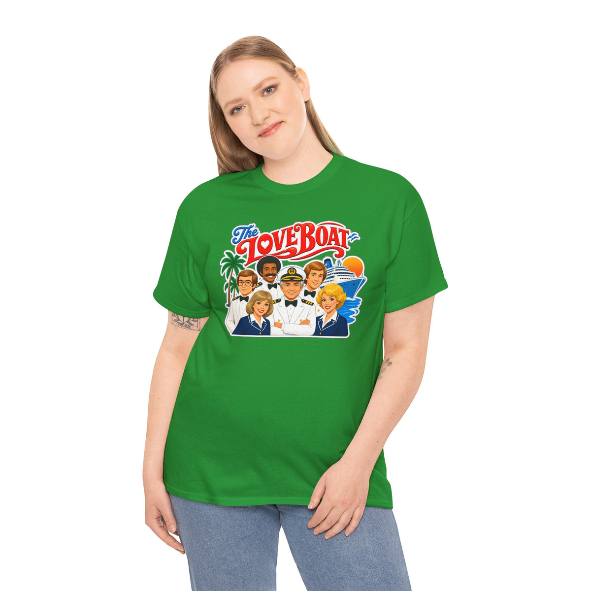 The Love Boat Crew Cotton T-Shirt — Retro TV Cruise Logo Tee