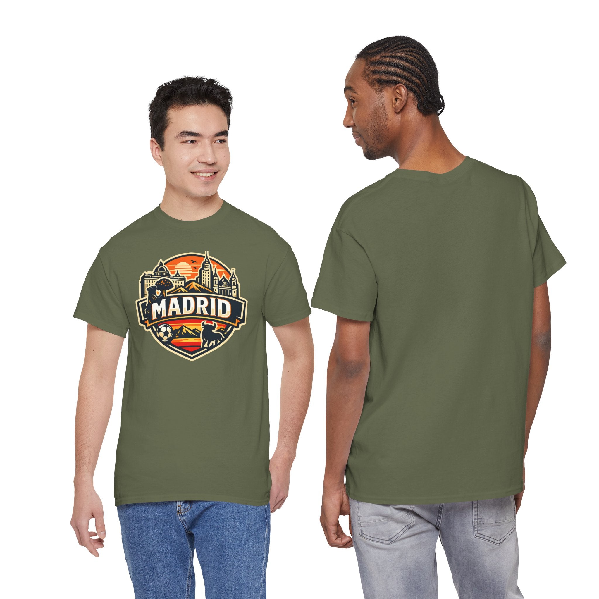 Madrid Skyline Soccer Crest T-Shirt