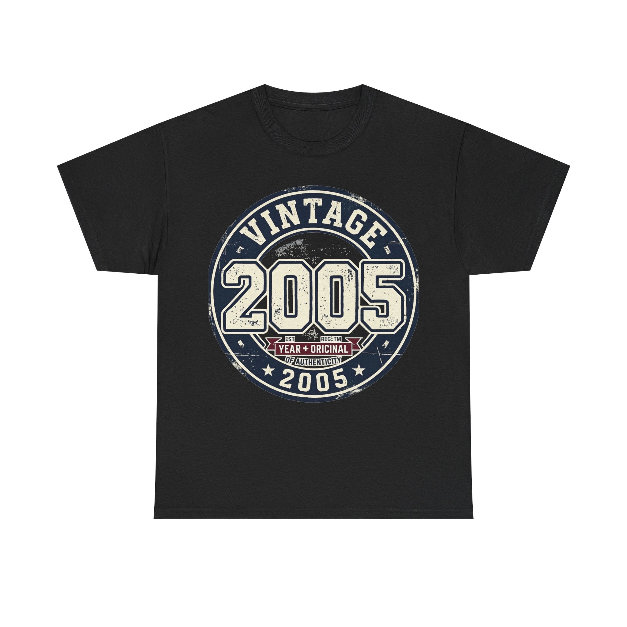 Vintage 2005 T-Shirt — Retro Birth Year Graphic Tee