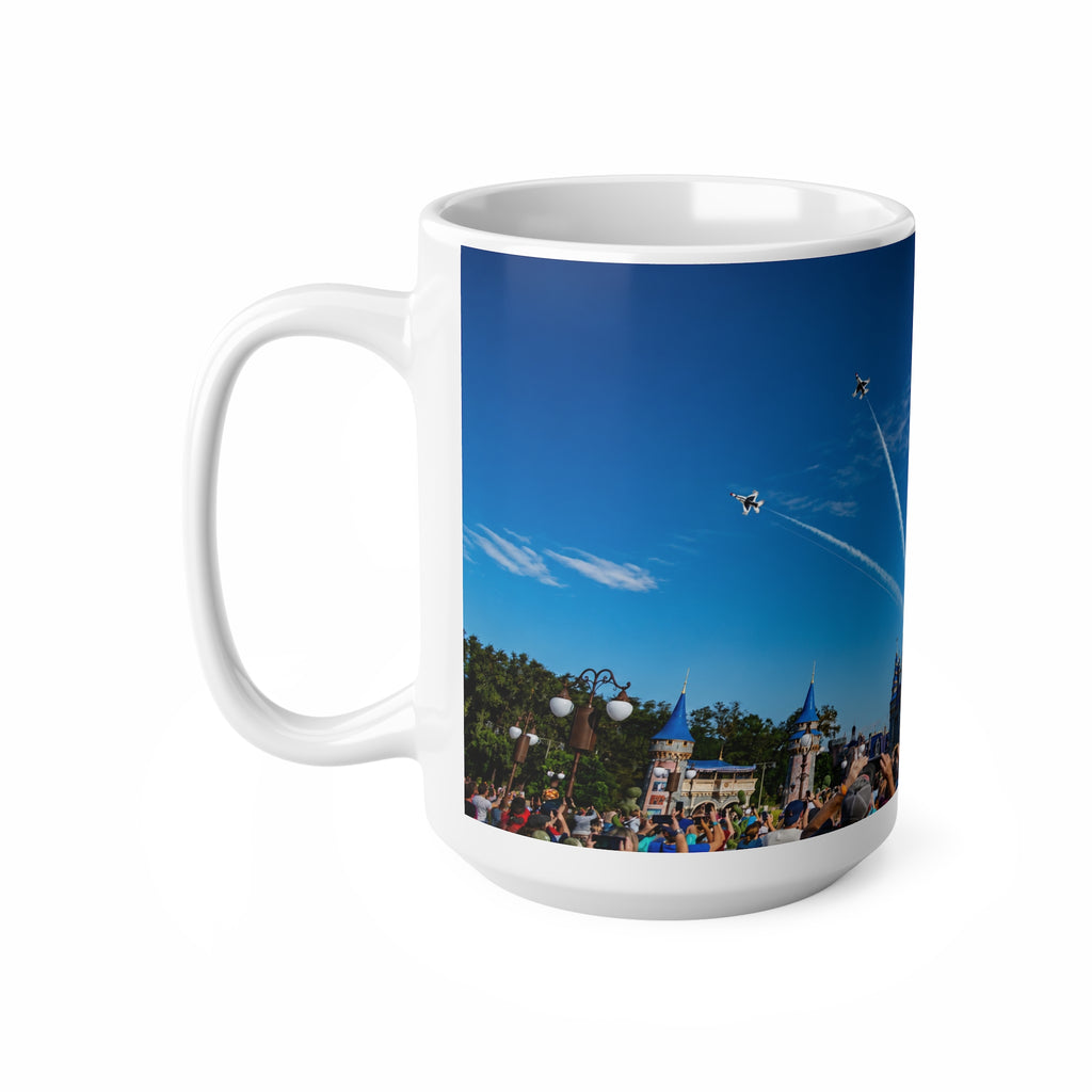 Magic Kingdom Fly over Ceramic Mug — 11oz/15oz Souvenir Coffee Cup