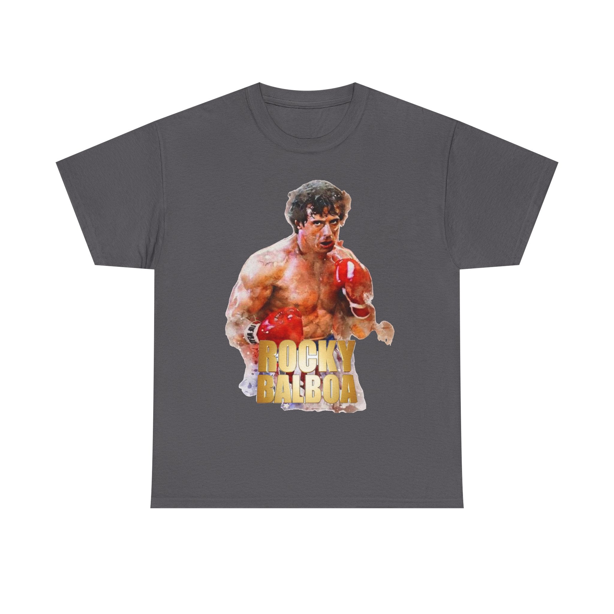 Boxing Rocky Balboa Graphic Tee – Retro Fighter Movie Shirt
