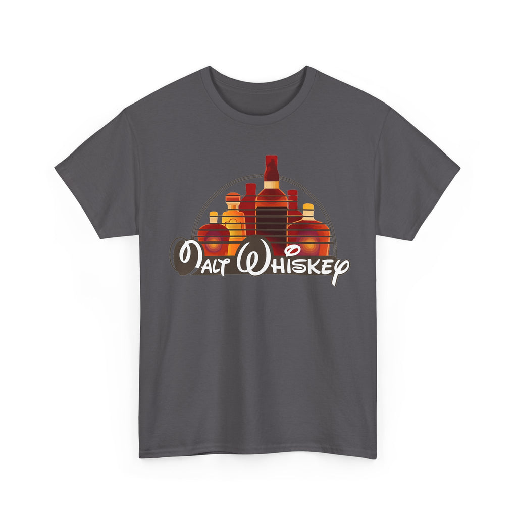 Whiskey Bottle Graphic Tee — Walt Whiskey Retro Bar Shirt