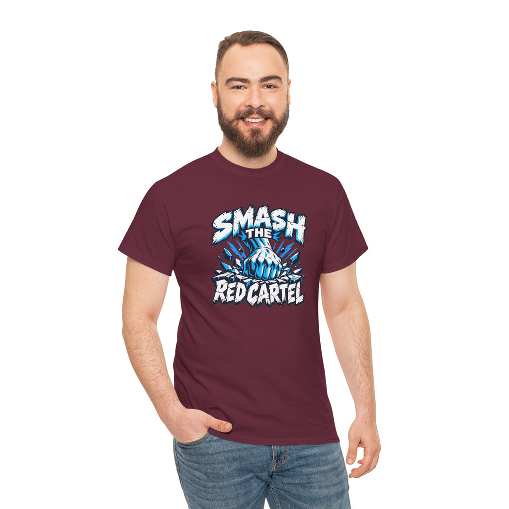 Smash the Red Cartel Unisex Heavy Cotton T-Shirt / Tee