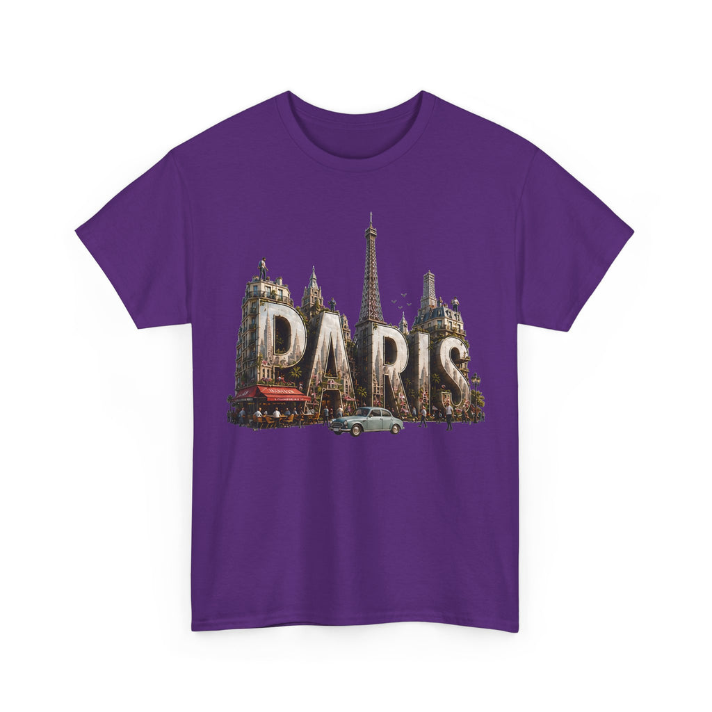 Paris Vintage Landmark T-Shirt — Eiffel Tower Retro Travel Tee