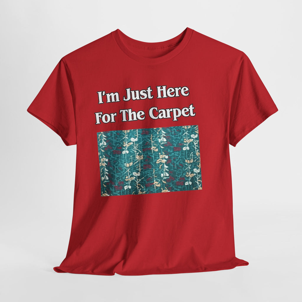 Orlando Airport Carpet Lover T-Shirt — "I'm Just Here For The Carpet" Graphic Tee