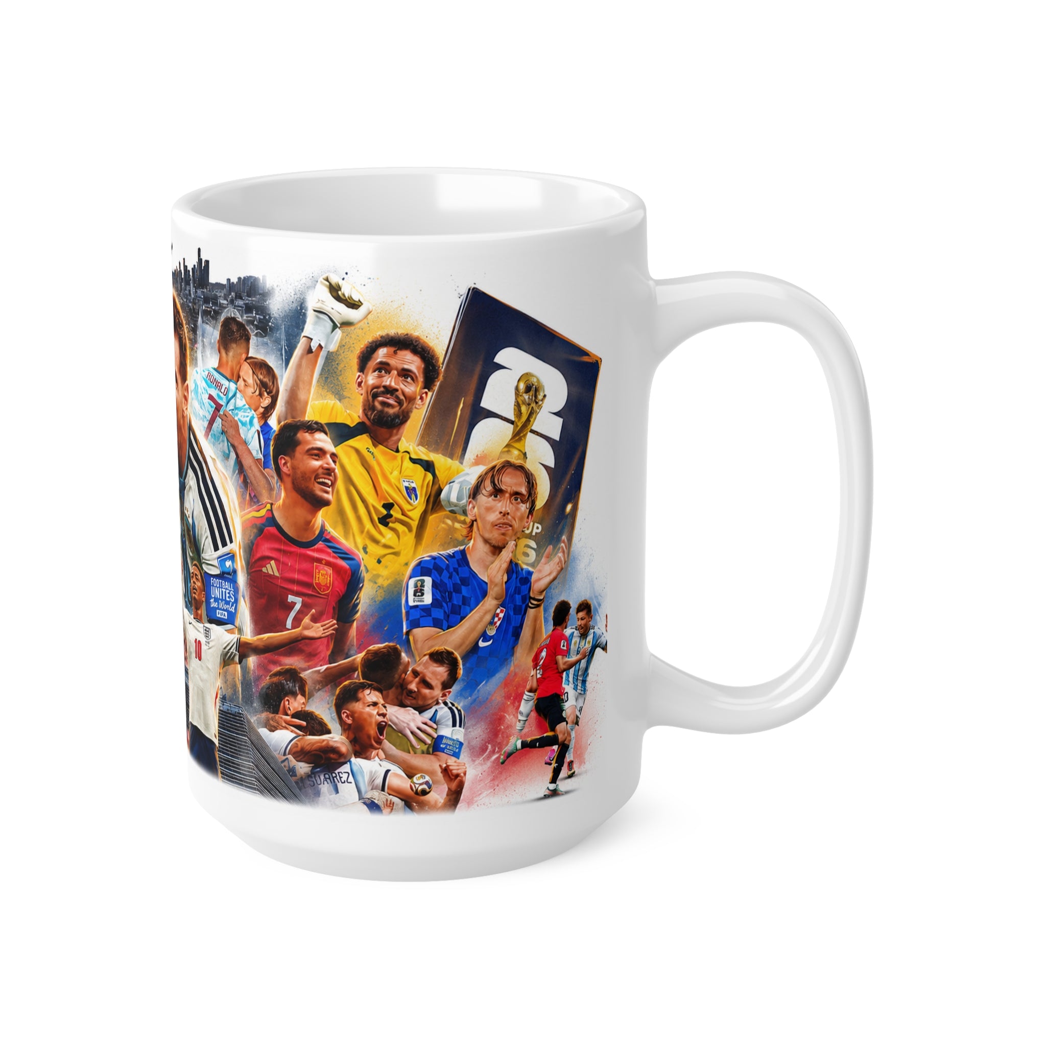 World Cup 2026 Legends Collage Mug — Ceramic 11oz & 15oz