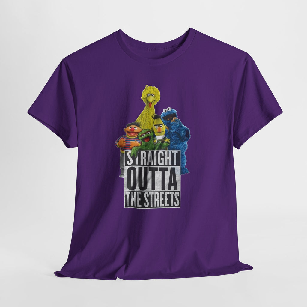 T-Shirt — "Straight Outta the Streets" Sesame Friends Graphic Tee