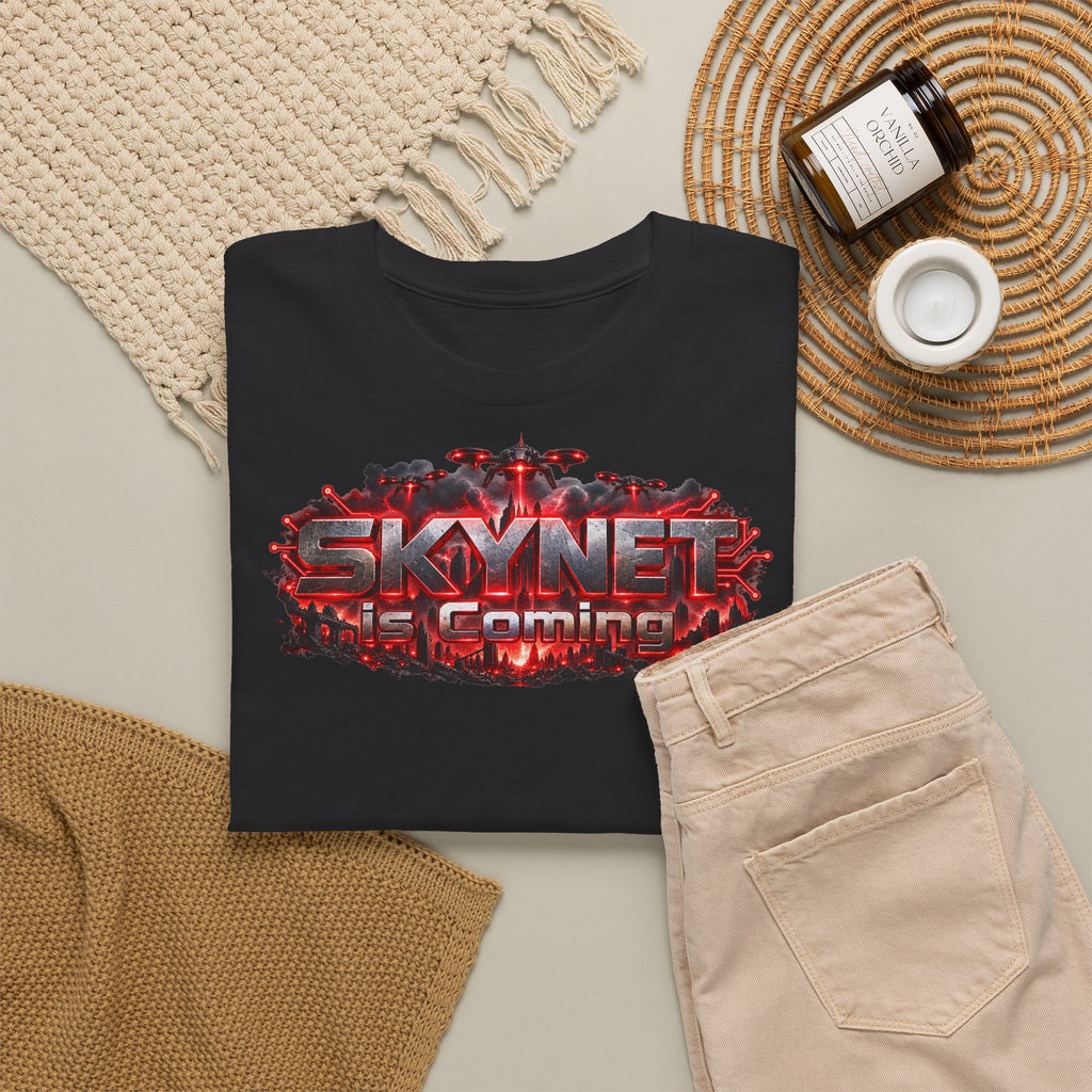 T-Shirt — 'Skynet Incoming / AI Will Destroy The World' Apocalyptic Graphic Tee