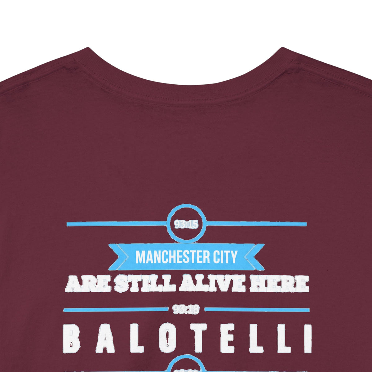 Manchester City Vintage Football Tee — Aguero & Balotelli Fan Shirt