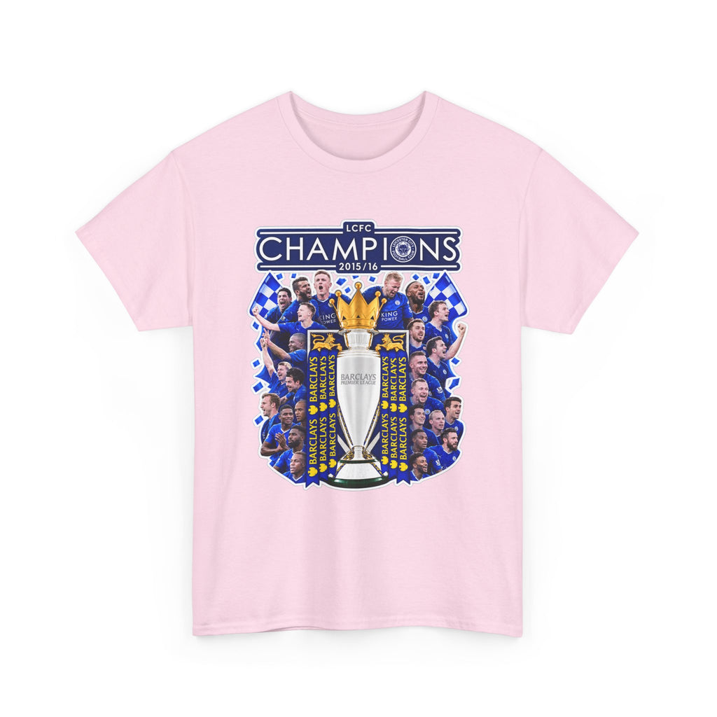 Leicester City 2015/2016 Champions Trophy Soccer T-Shirt — Team Victory Graphic Tee