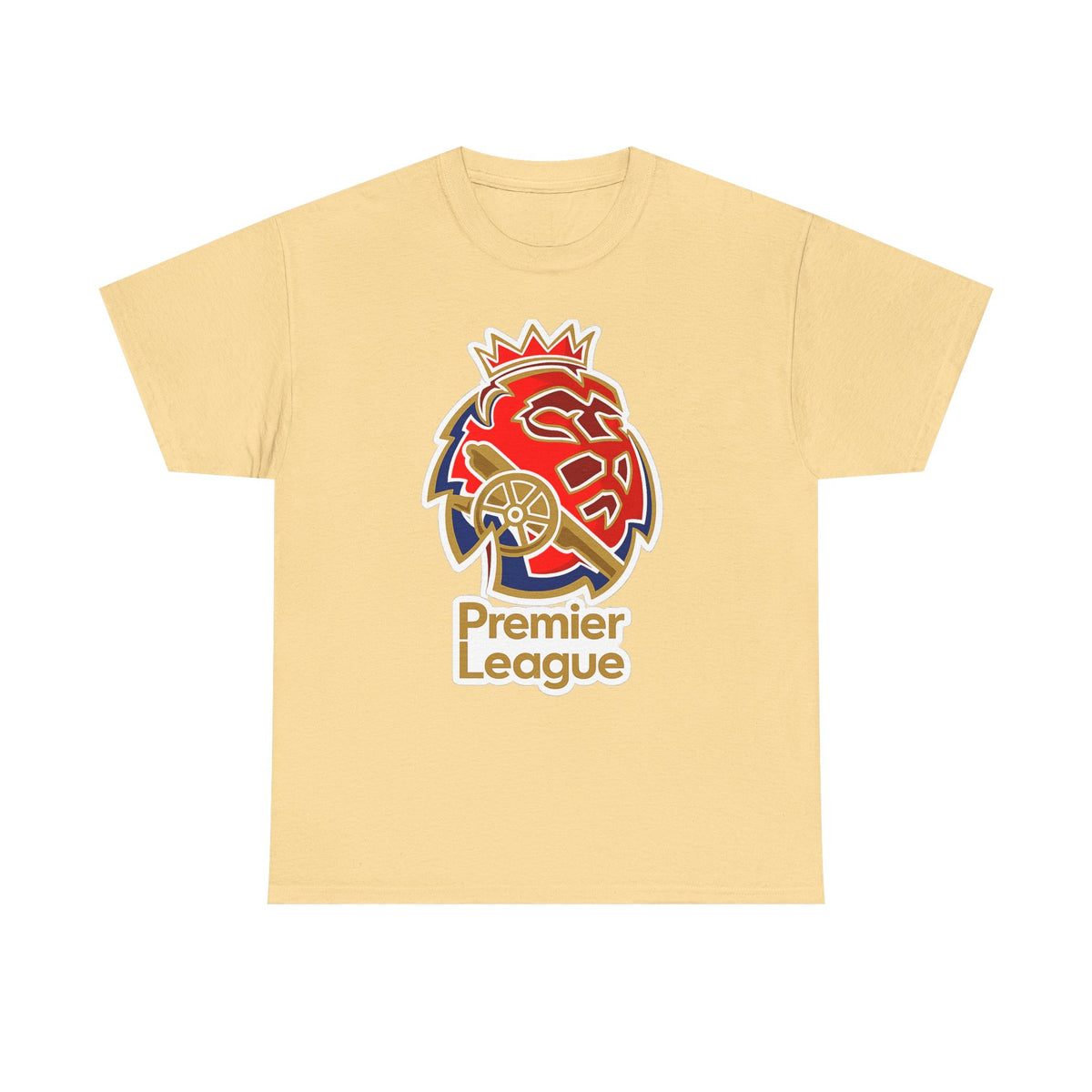 Arsenal Premier League Lion Logo T-Shirt — Soccer Fan Tee