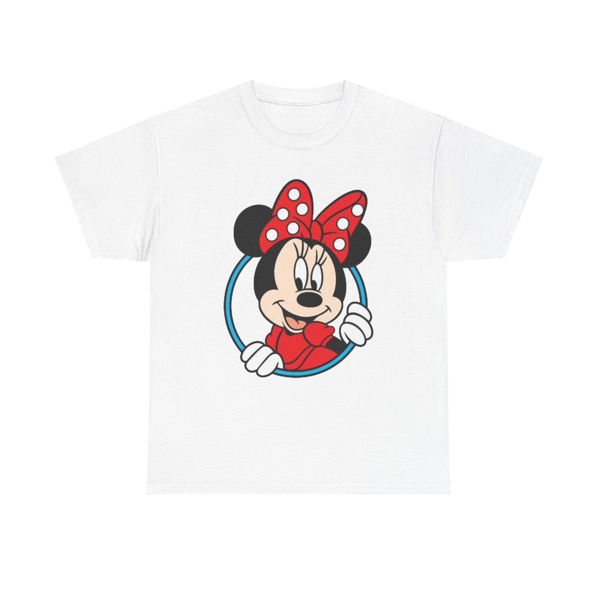 Minnie Mouse Retro Peeking Cotton T-Shirt / Tee
