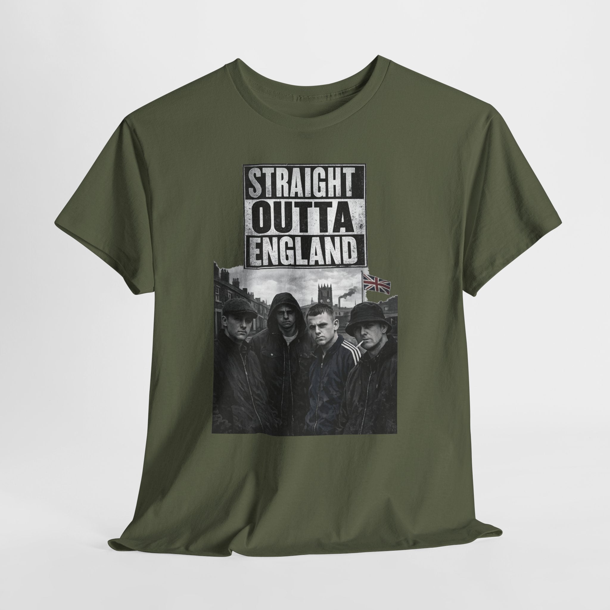 Straight Outta England T-Shirt — Retro Band Photo Tee