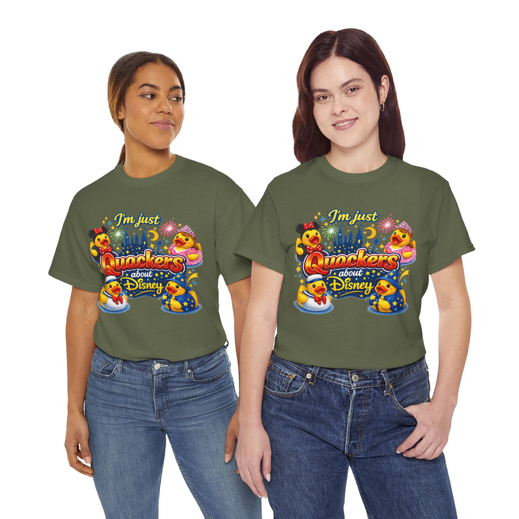 Quackers About Disney Rubber Duck Tee — "I'm Just Quackers About Disney" Graphic T-Shirt