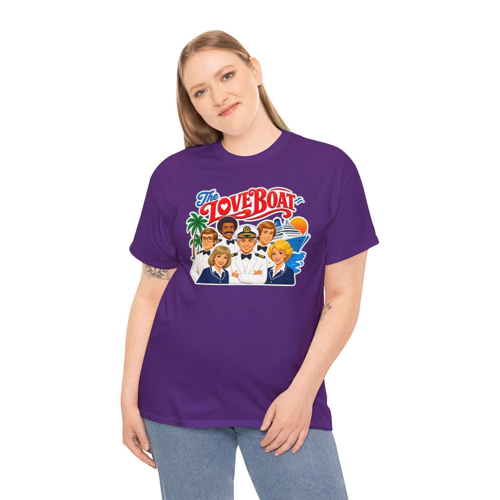 The Love Boat Crew Cotton T-Shirt — Retro TV Cruise Logo Tee