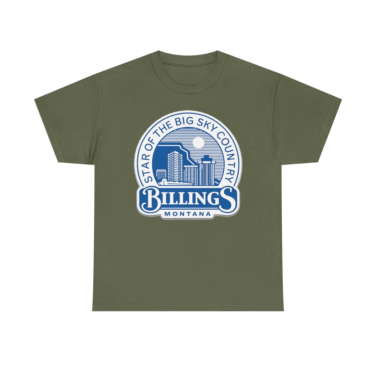 Billings Montana Tee — "Star of the Big Sky Country" Retro City Skyline T-Shirt