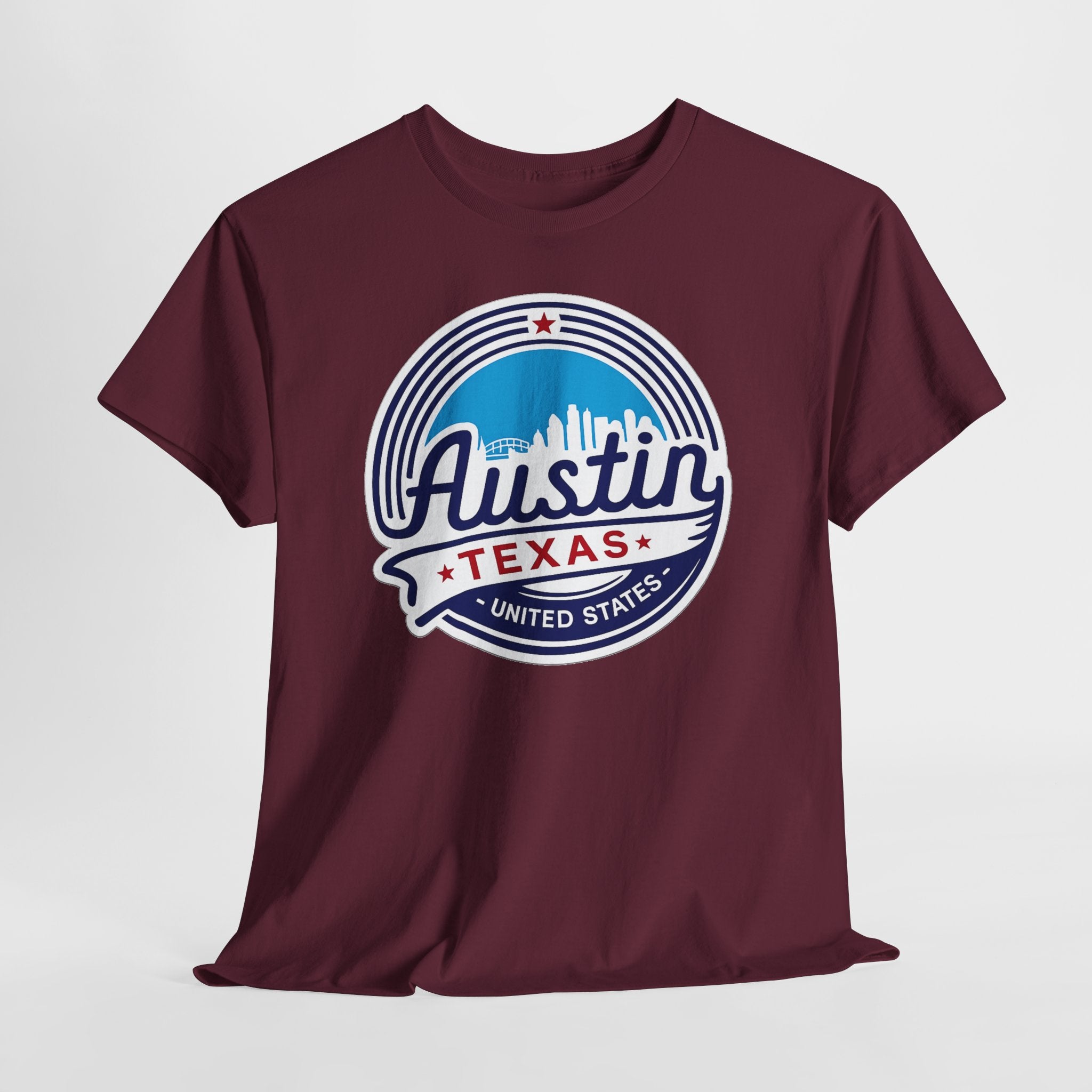 Austin Texas Retro Skyline T-Shirt — Vintage City Pride Tee
