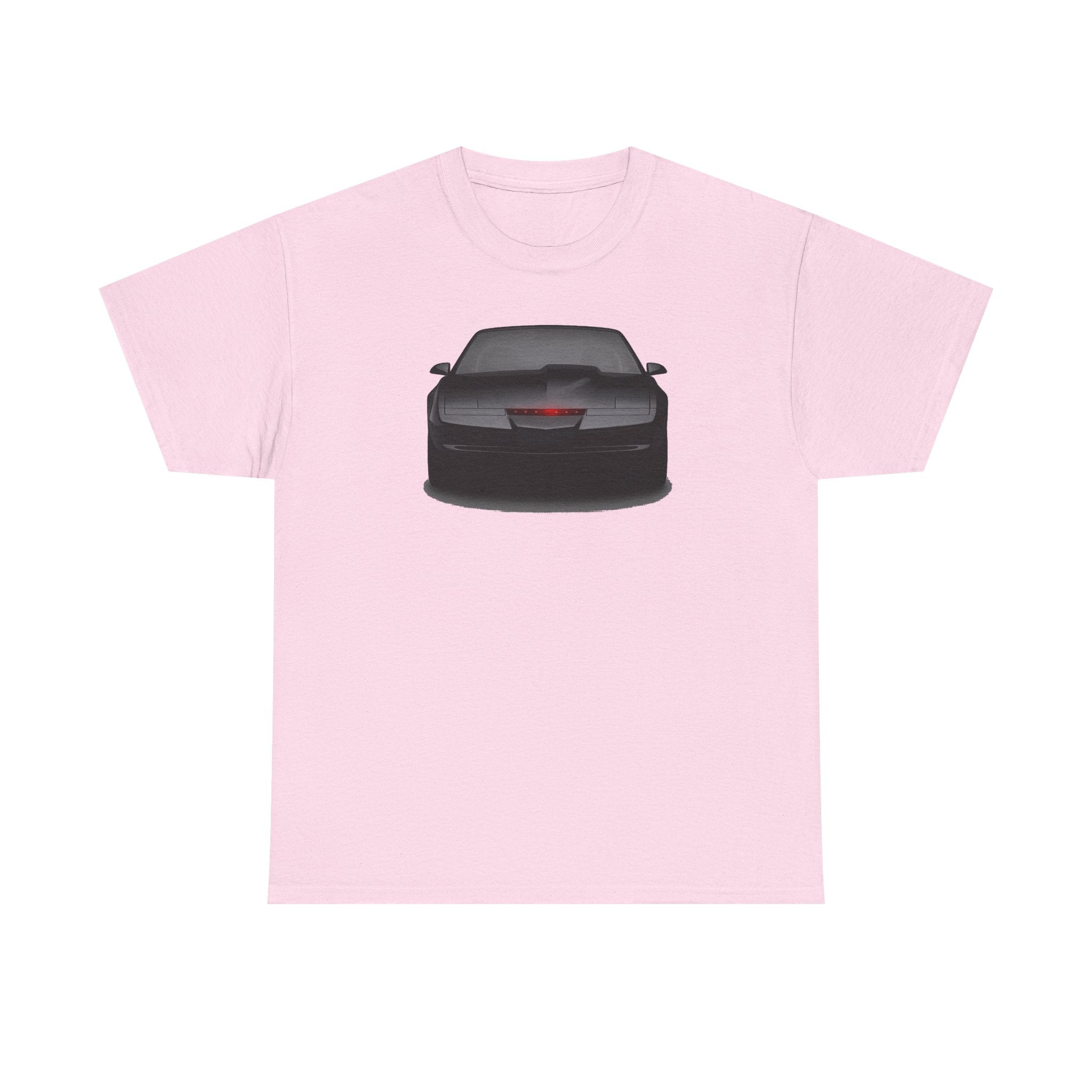 KITT-Inspired Retro Sports Car Tee — Front View Knight Rider Car Graphic Shirt