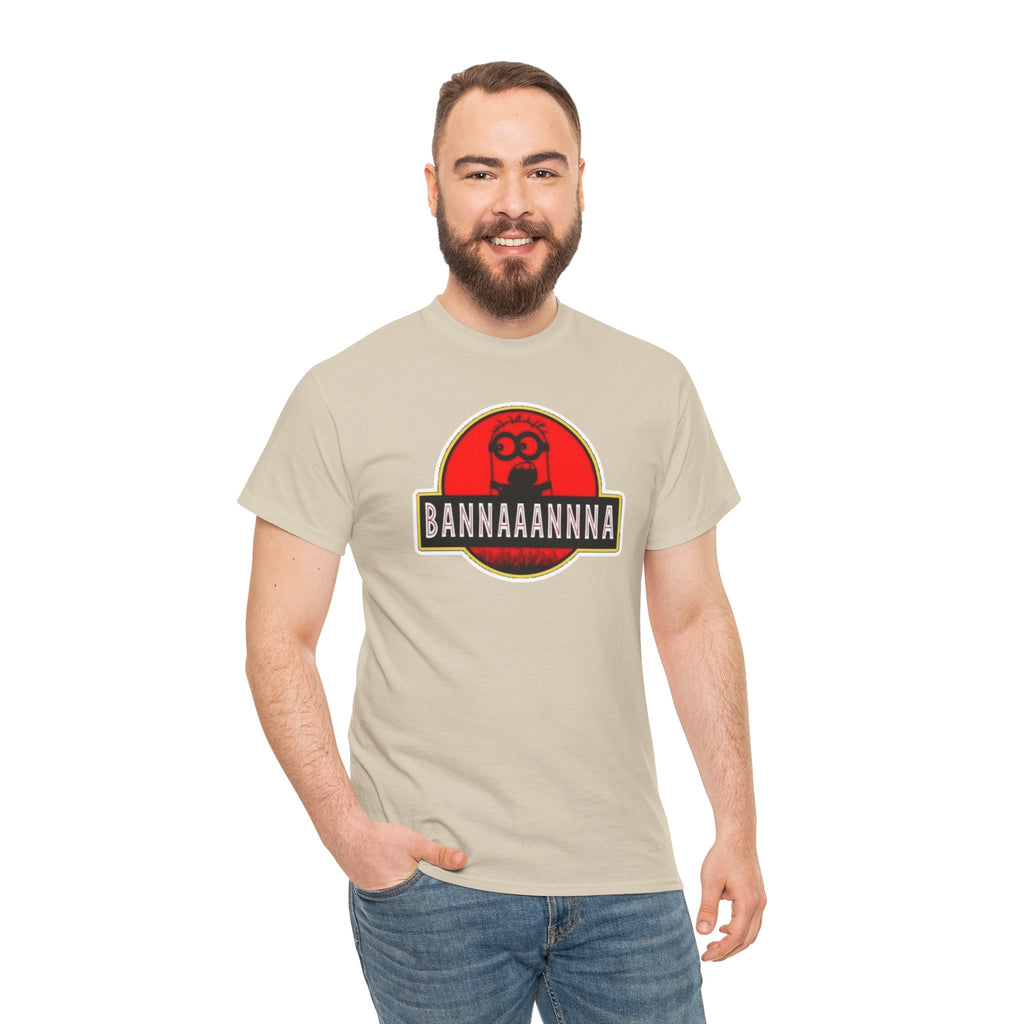 Bannaaannna Graphic Tee — Retro Red Logo Funny Banana Shirt