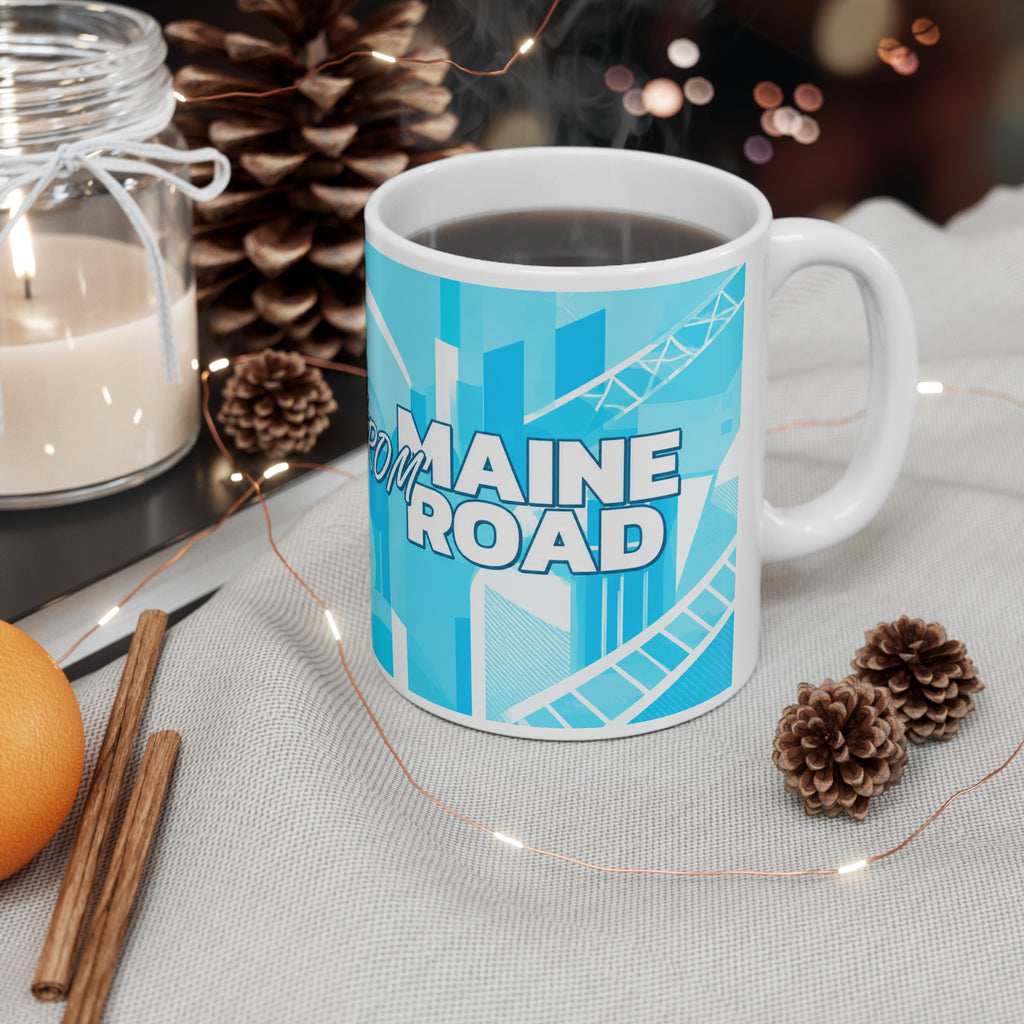 Super City from Maine Road Ceramic Coffee Cups, 11oz, 15oz